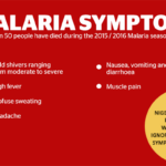 Can malaria cause dizziness